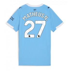 Manchester City Matheus Nunes #27 Dámské Domácí Dres 2025-26 Krátký Rukáv
